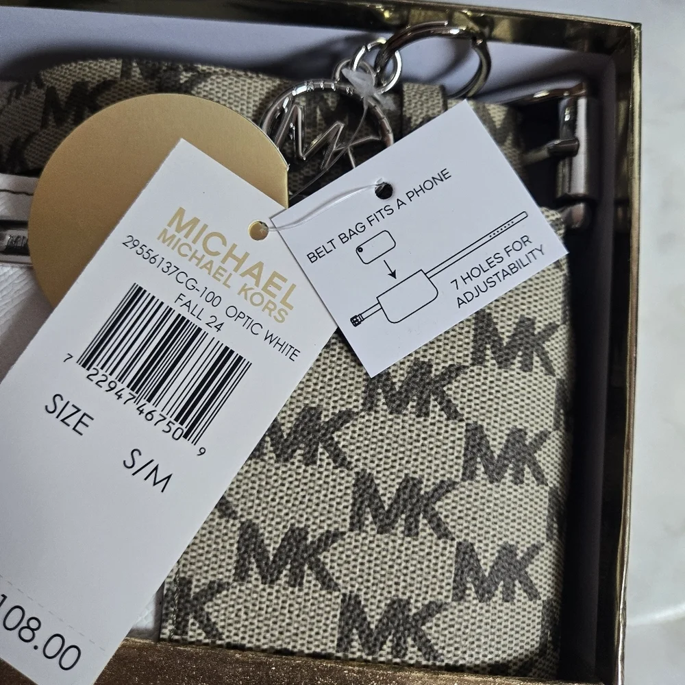 MICHAEL KORS MK Logo Adjustable Belt Bag NWT - Picture 5 of 5